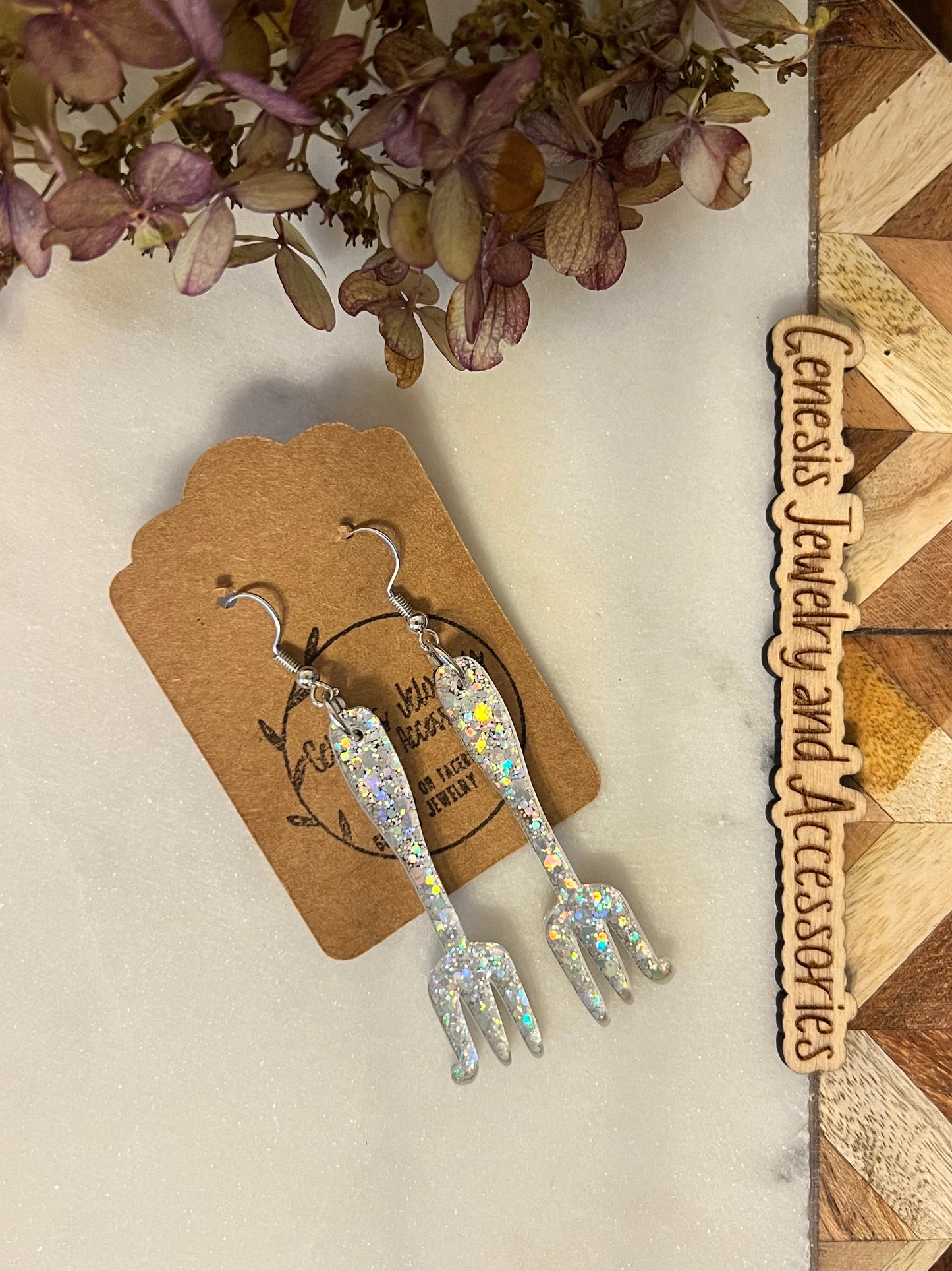 Acrylic Mermaid Themed Earrings