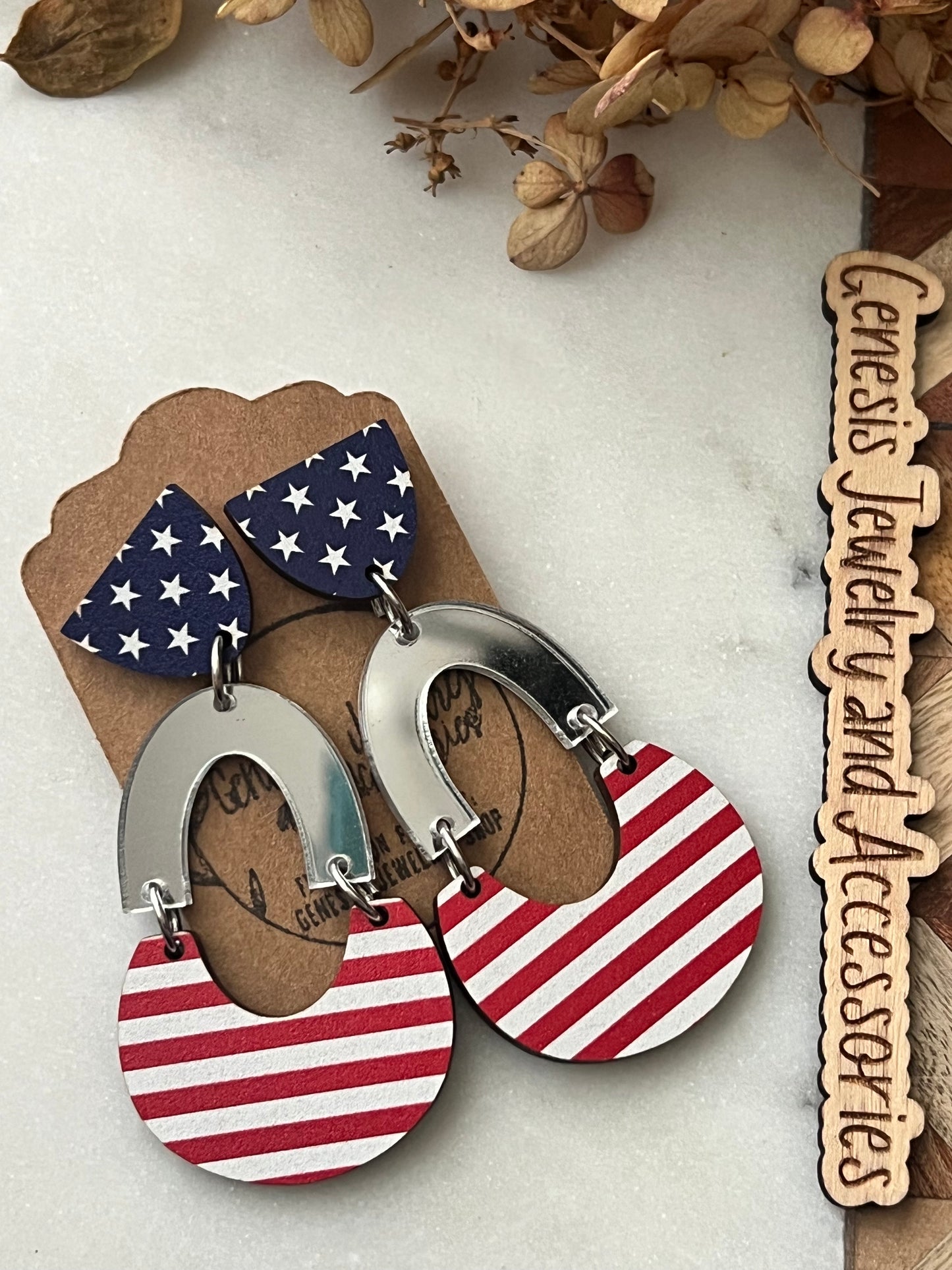 Fancy U/American Flag