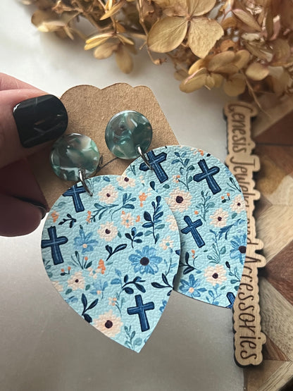 Spring Teardrop - Faux Leather