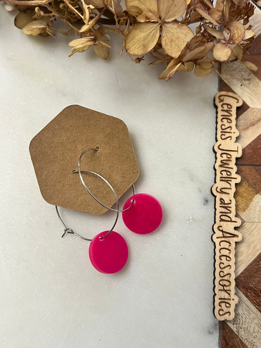 Muted Leopard Hoops