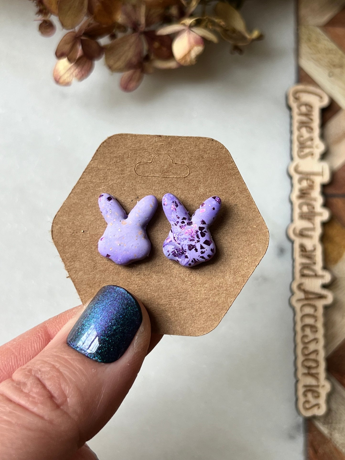 Clay Bunny Studs