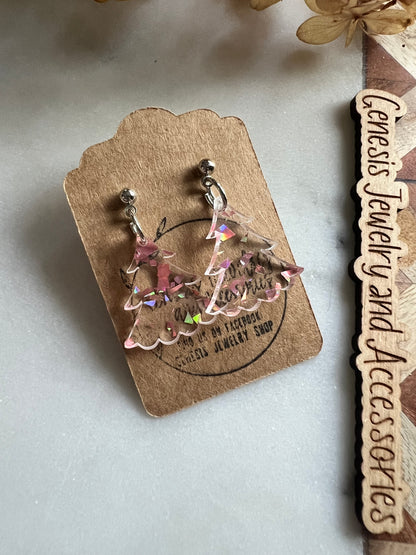 Christmas Trees - Stud Back Dangles