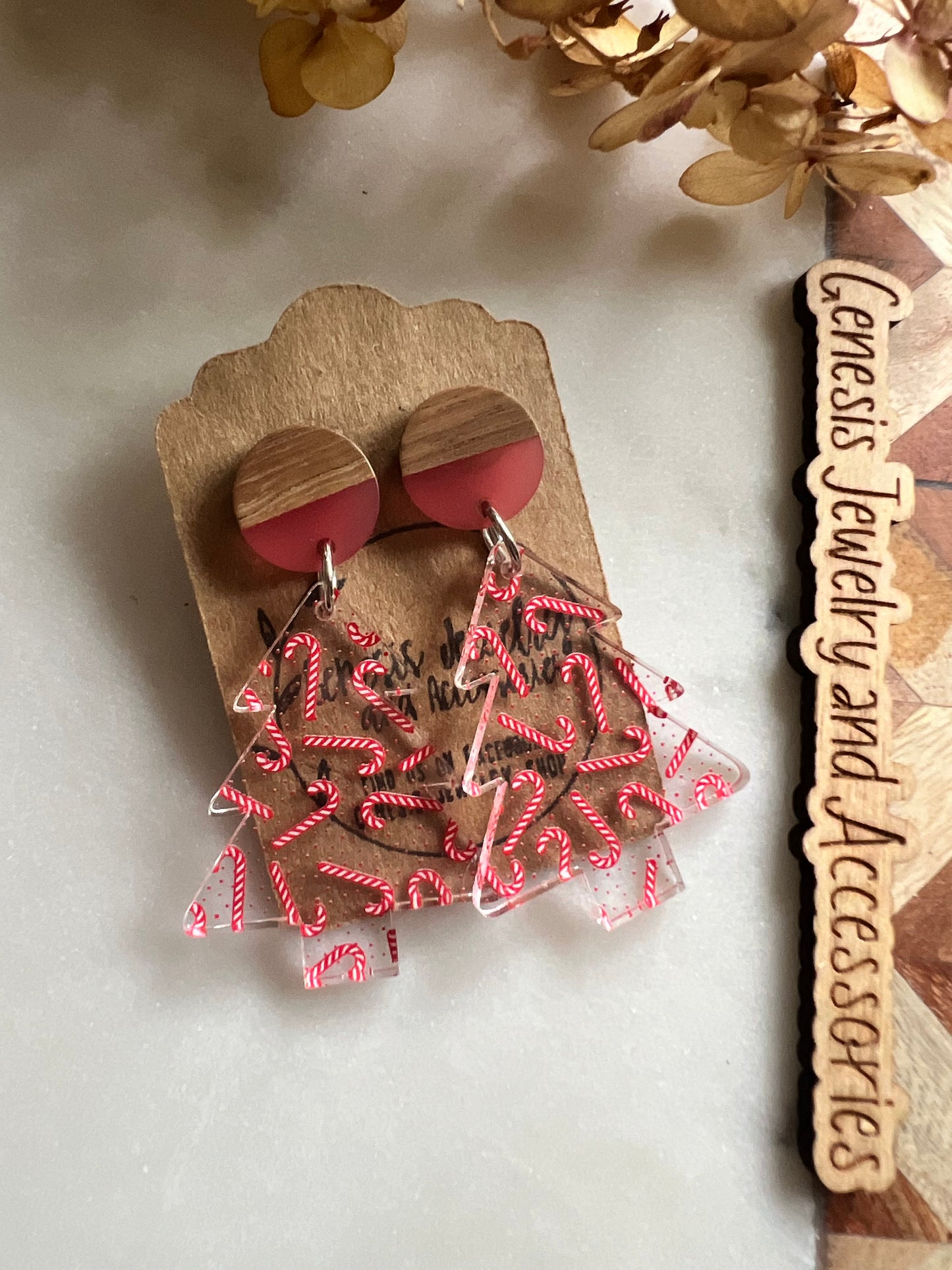 Christmas Trees - Stud Back Dangles