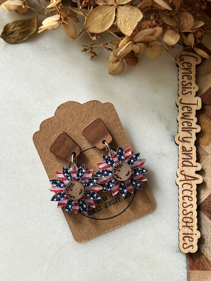 Patriotic Sunflower