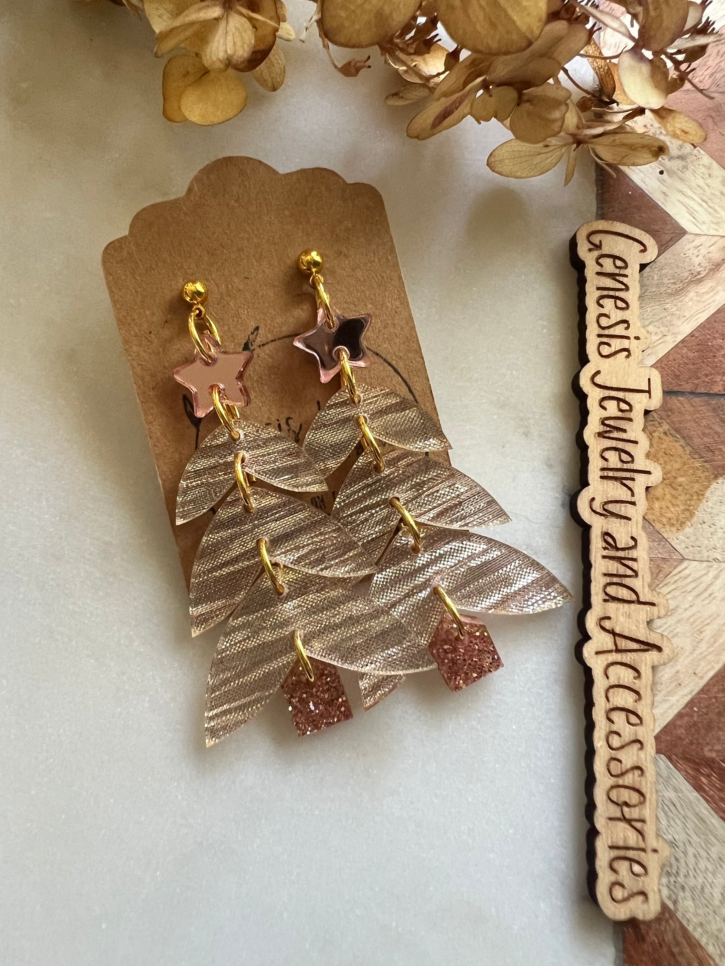 Christmas Trees - Stud Back Dangles