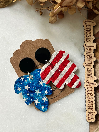 Embossed Leaf - Patriotic