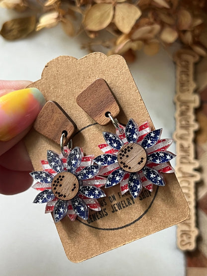 Patriotic Sunflower