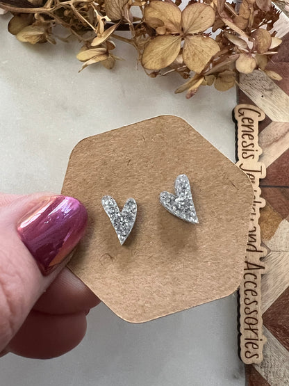 Mini Heart Studs