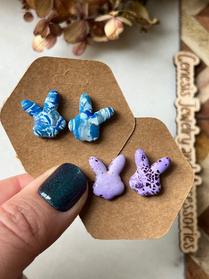 Clay Bunny Studs
