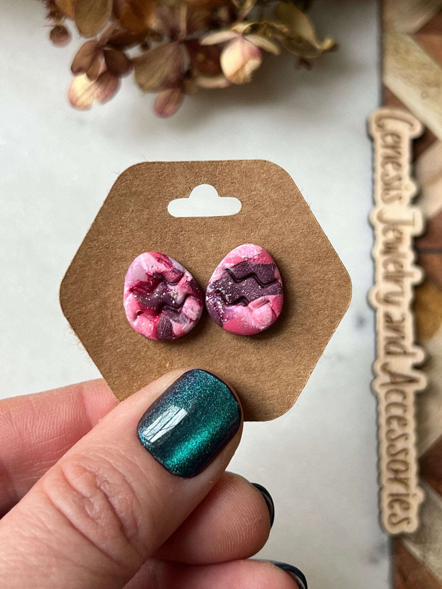 Clay Egg Studs