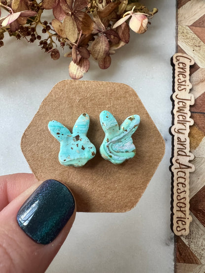 Clay Bunny Studs