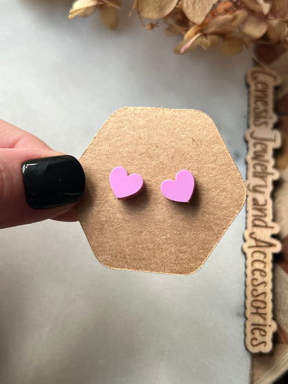 Tiny Heart Studs