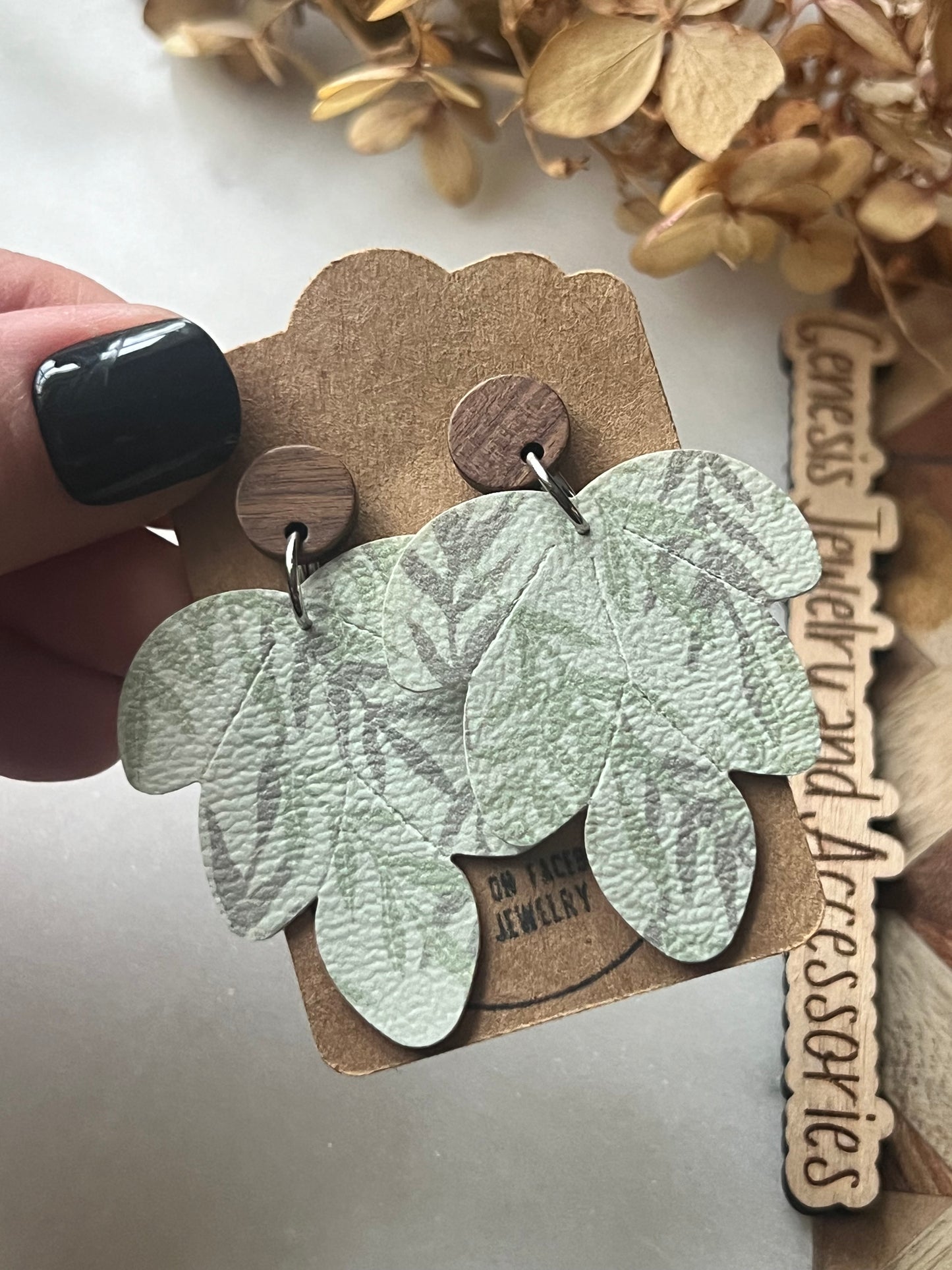 Embossed Leaf - Faux Leather