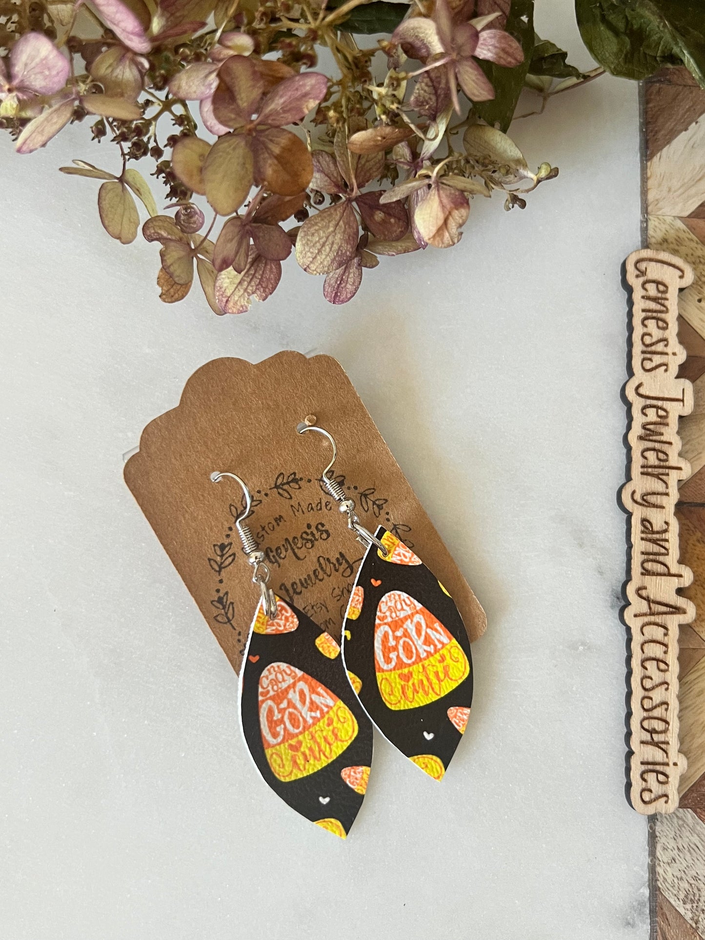 One Layered Halloween Themed Earrings