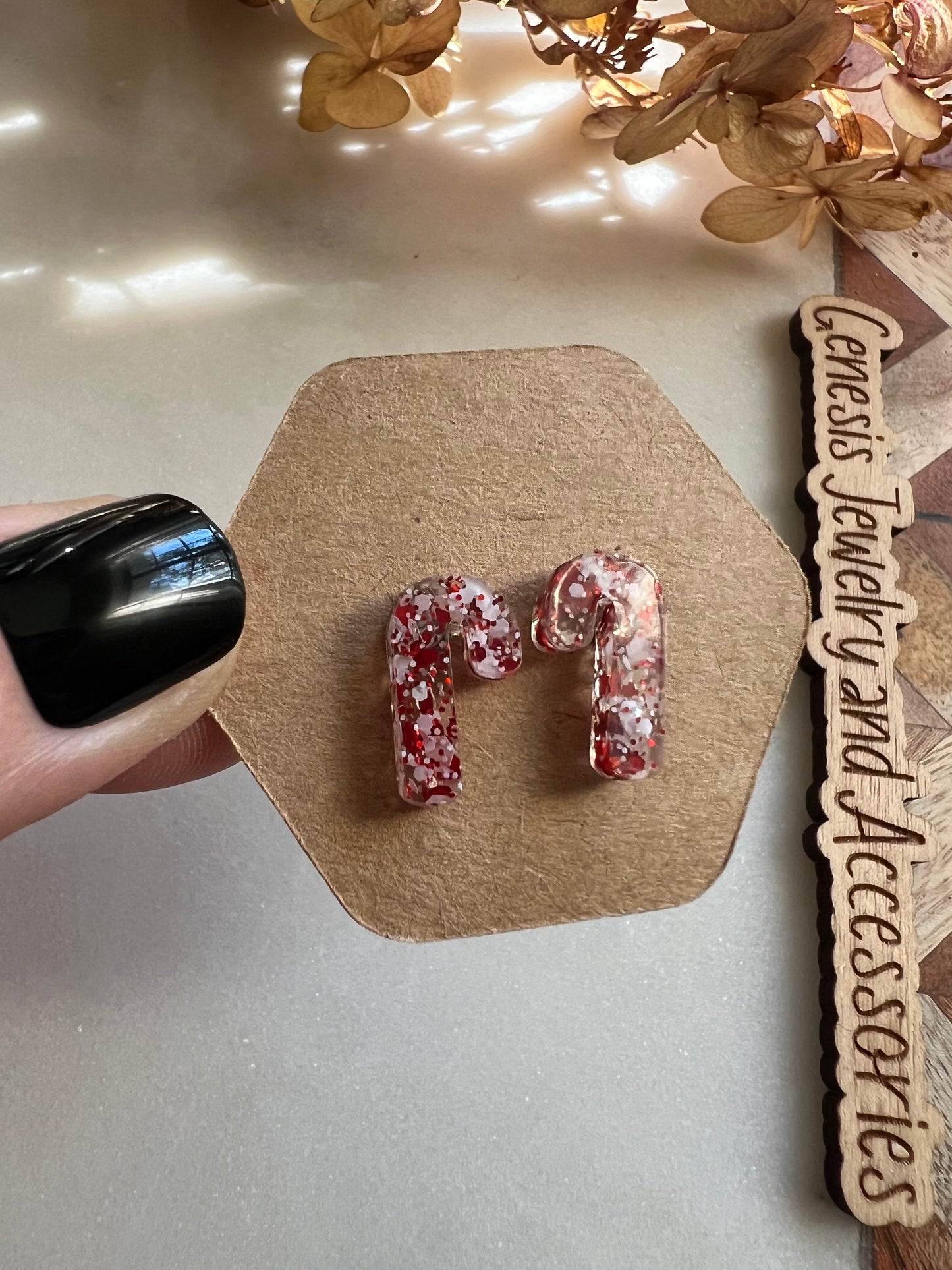 Christmas Acrylic Studs