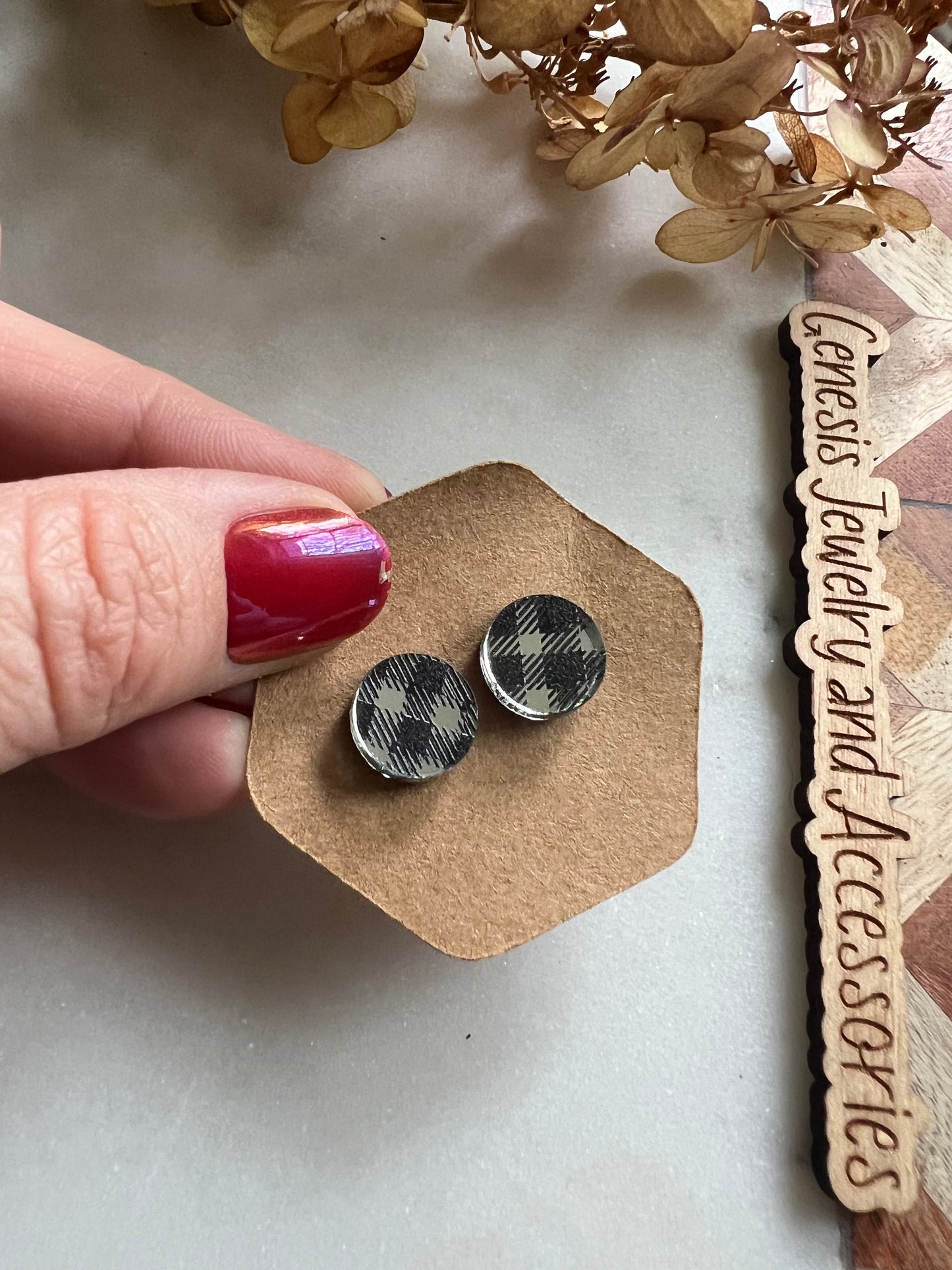 Christmas Acrylic Studs
