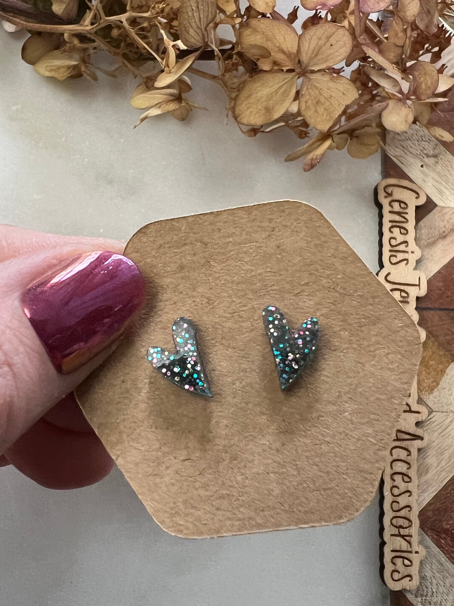 Mini Heart Studs