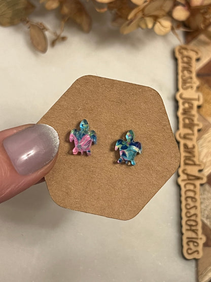 Small Sea Turtles - Acrylic Studs