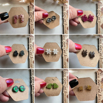 Christmas Acrylic Studs