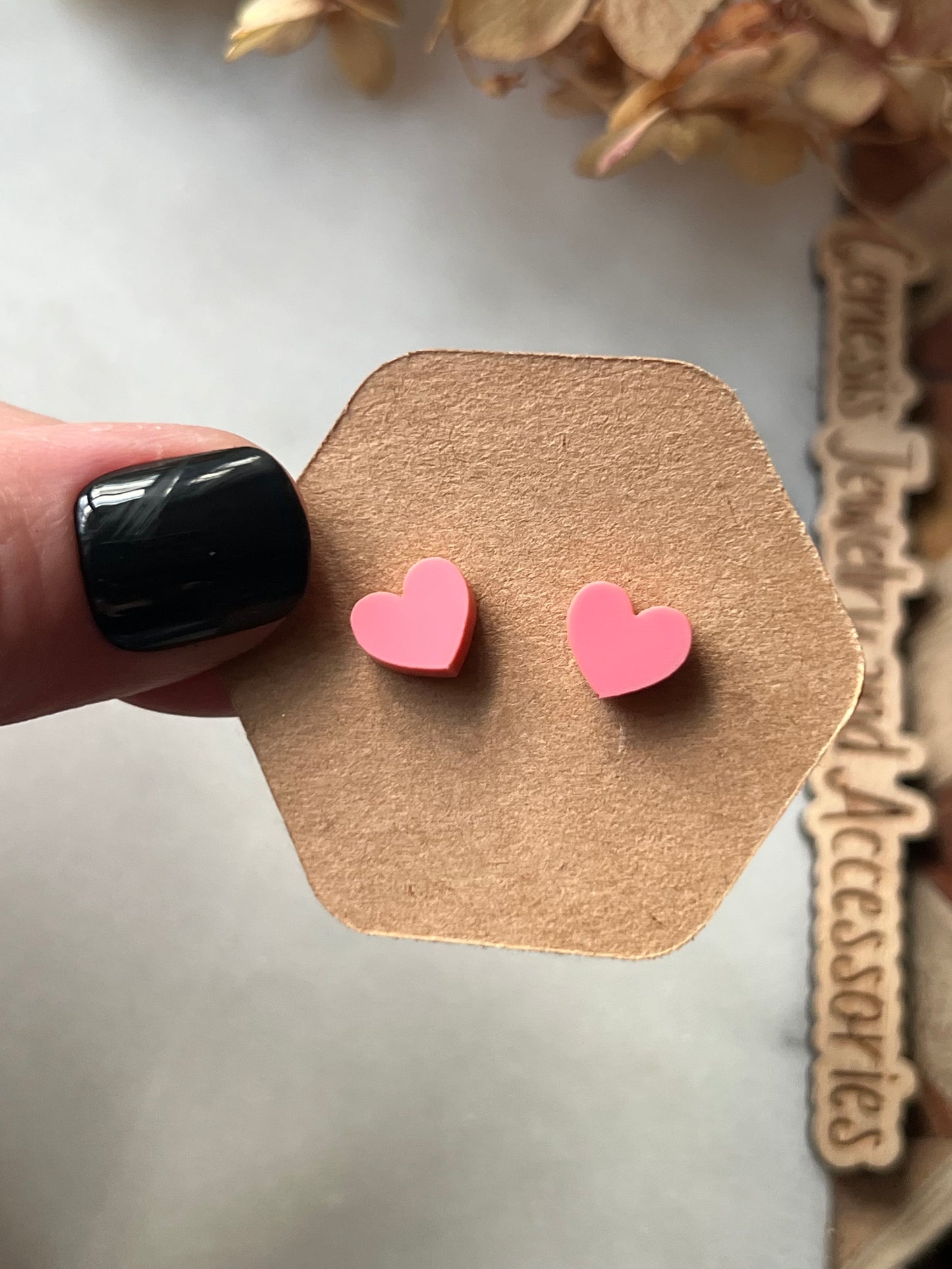 Tiny Heart Studs
