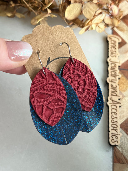 Fringed Leaf - Silver Hook