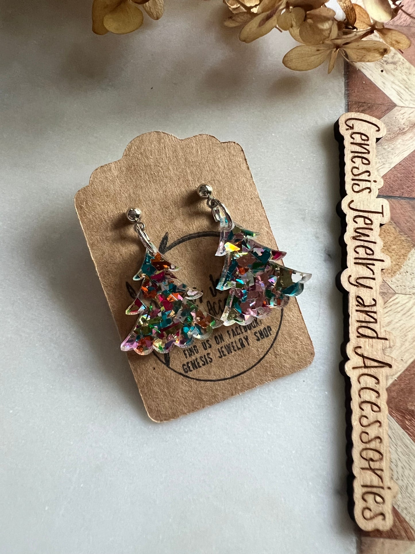 Christmas Trees - Stud Back Dangles