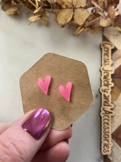 Mini Heart Studs