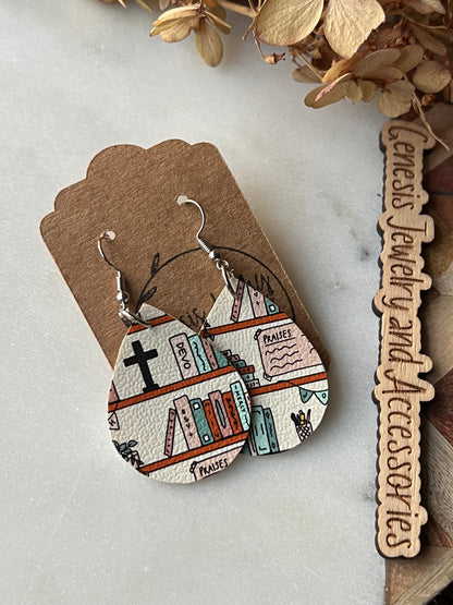 Bible Themed Dangle - Faux Leather