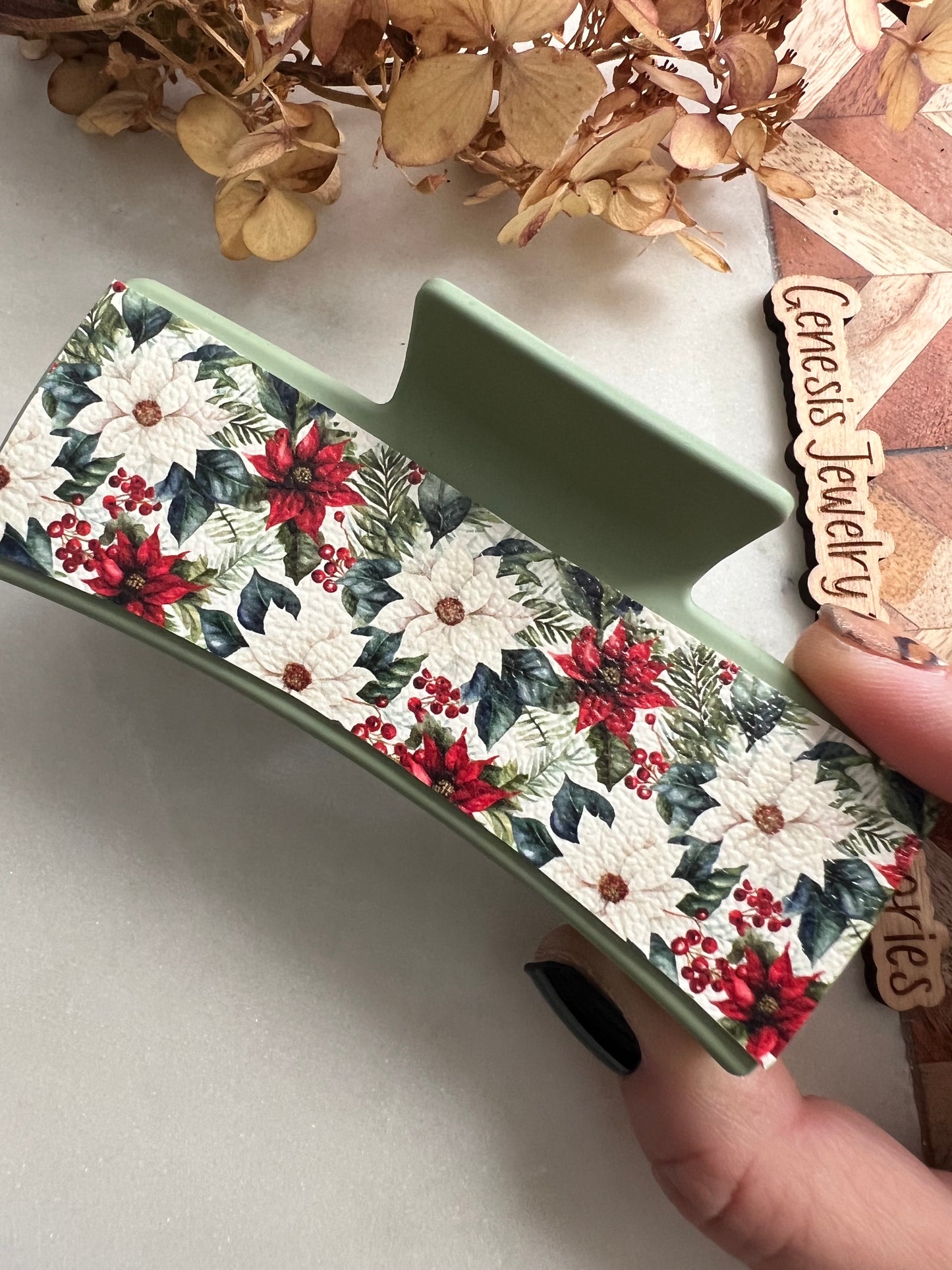 4" Claw Clips - Christmas