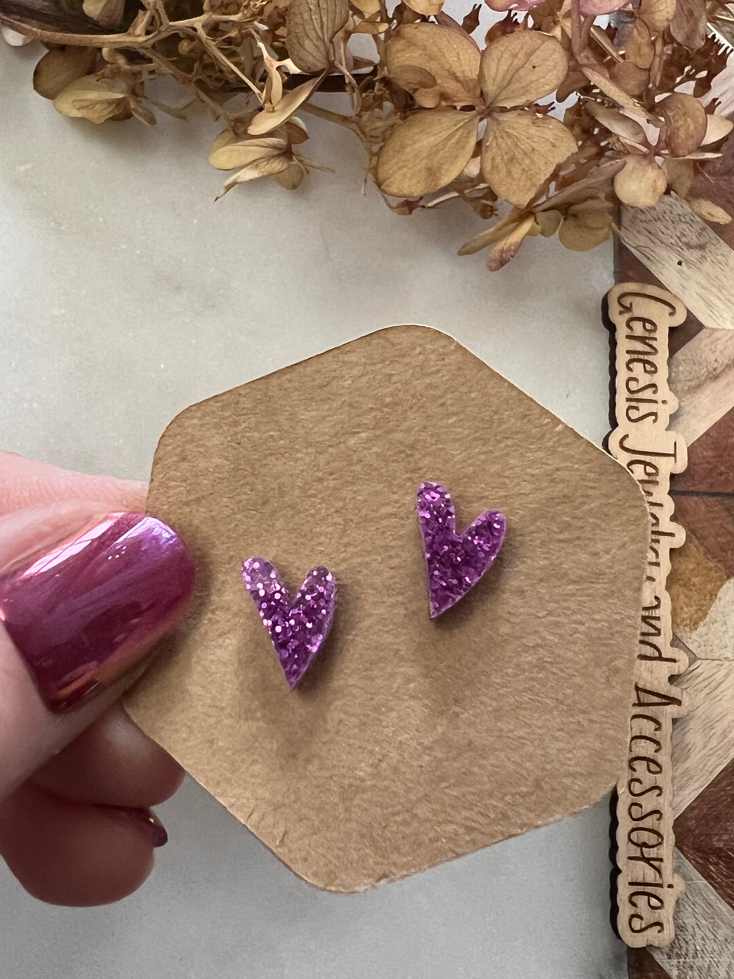 Mini Heart Studs