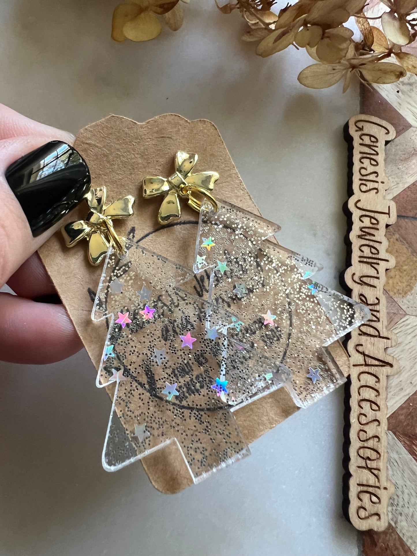 Christmas Trees - Stud Back Dangles