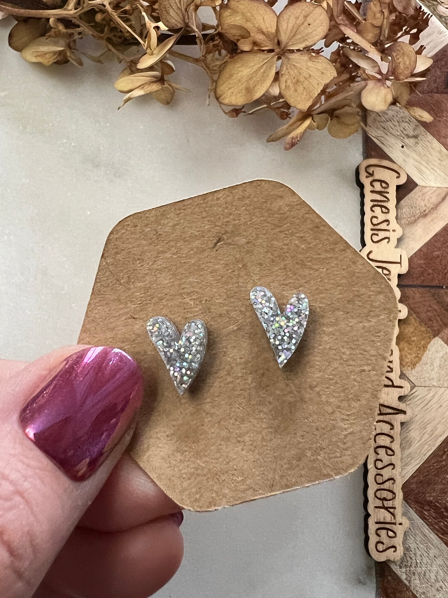 Mini Heart Studs