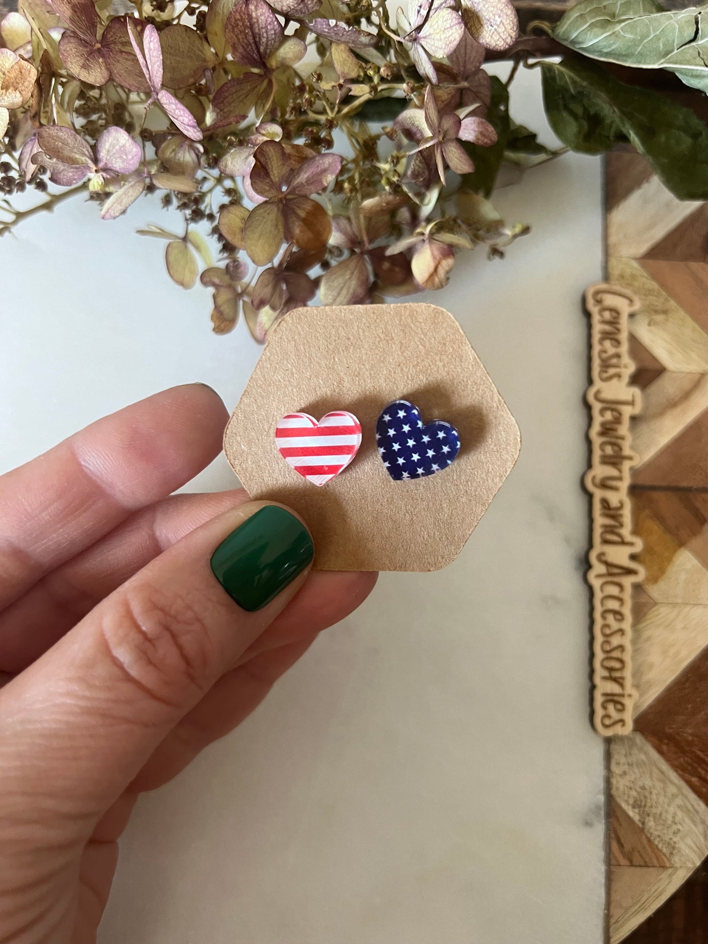 Red, White, and Blue Studs