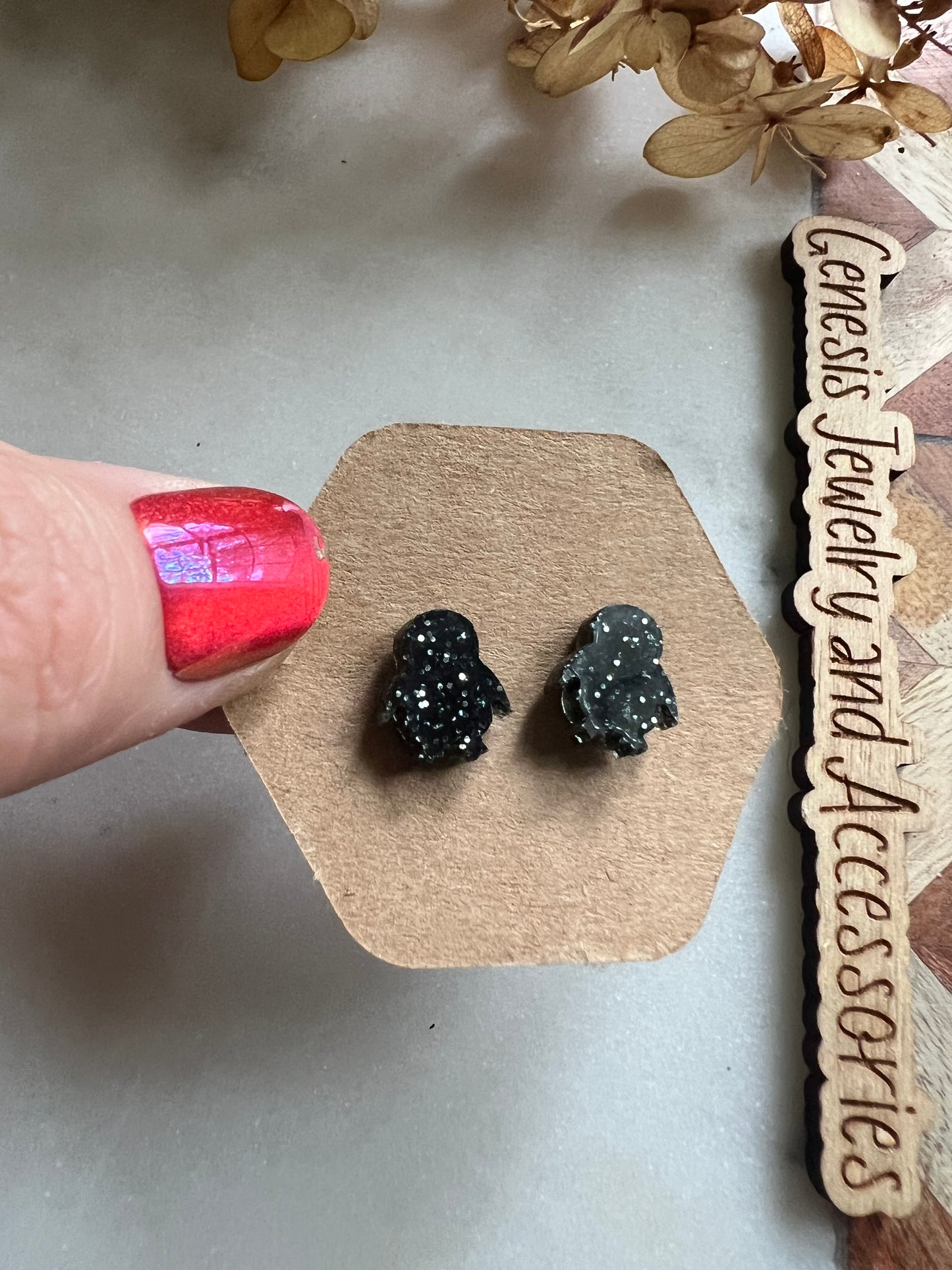 Christmas Acrylic Studs