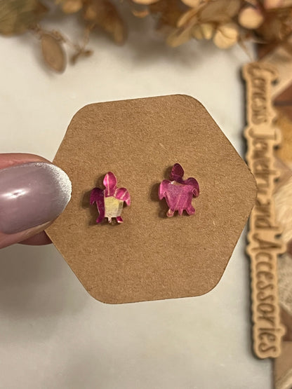 Small Sea Turtles - Acrylic Studs