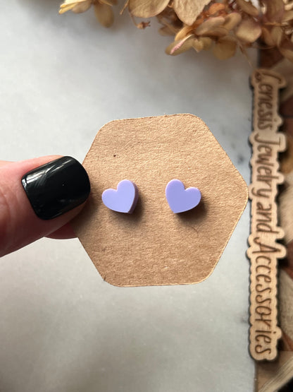 Tiny Heart Studs