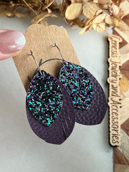 Fringed Leaf - Silver Hook