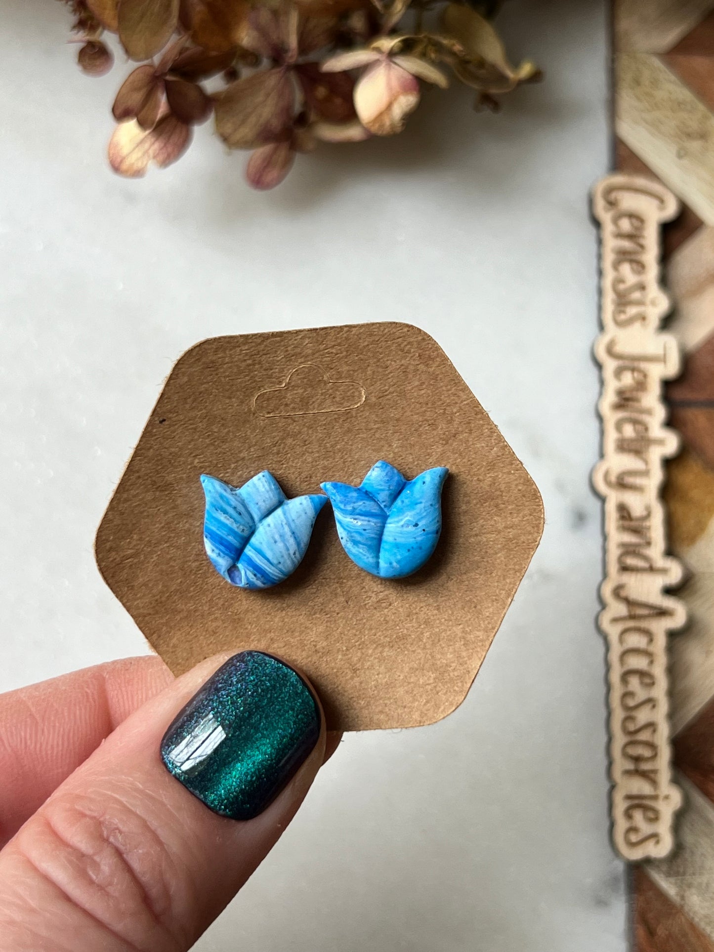 Clay Tulip Studs
