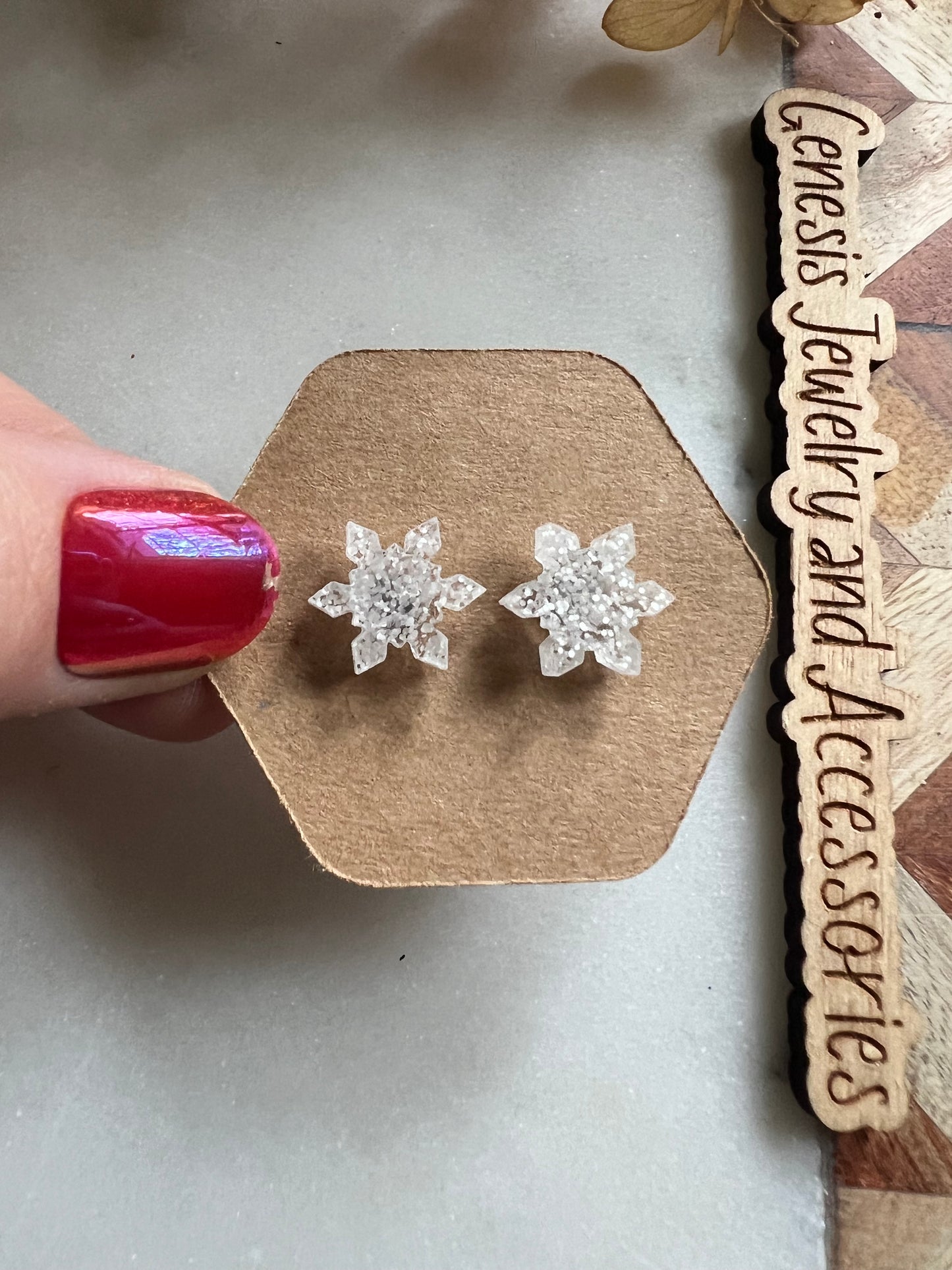 Christmas Acrylic Studs