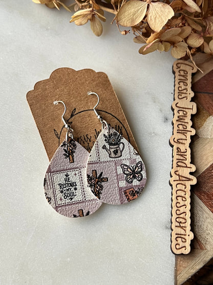 Bible Themed Dangle - Faux Leather