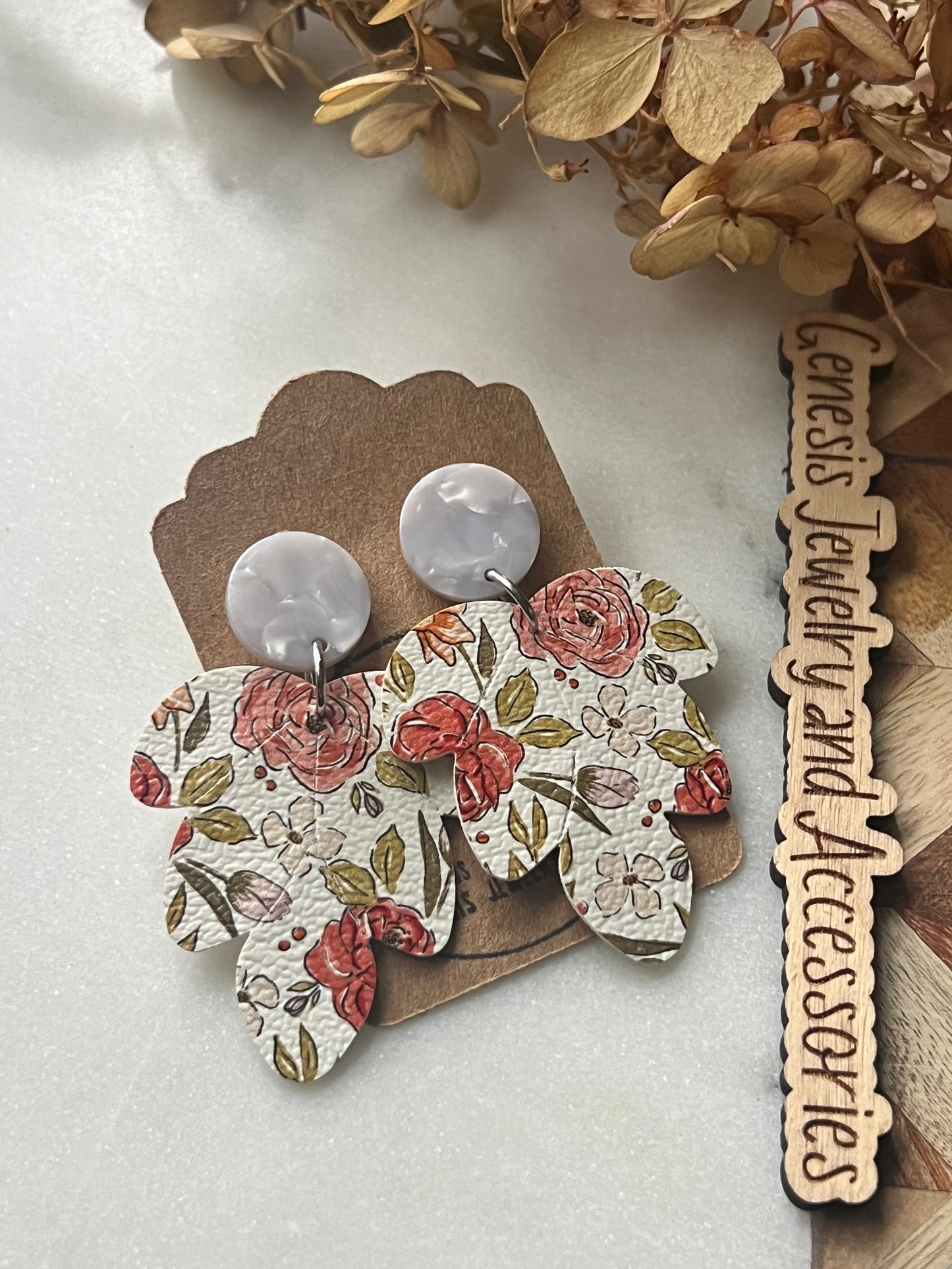 Embossed Leaf - Faux Leather