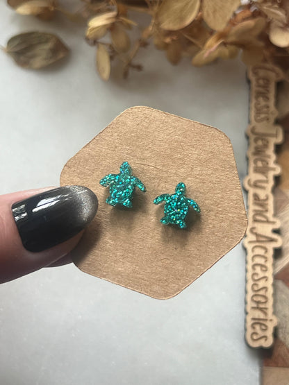 Small Sea Turtles - Acrylic Studs