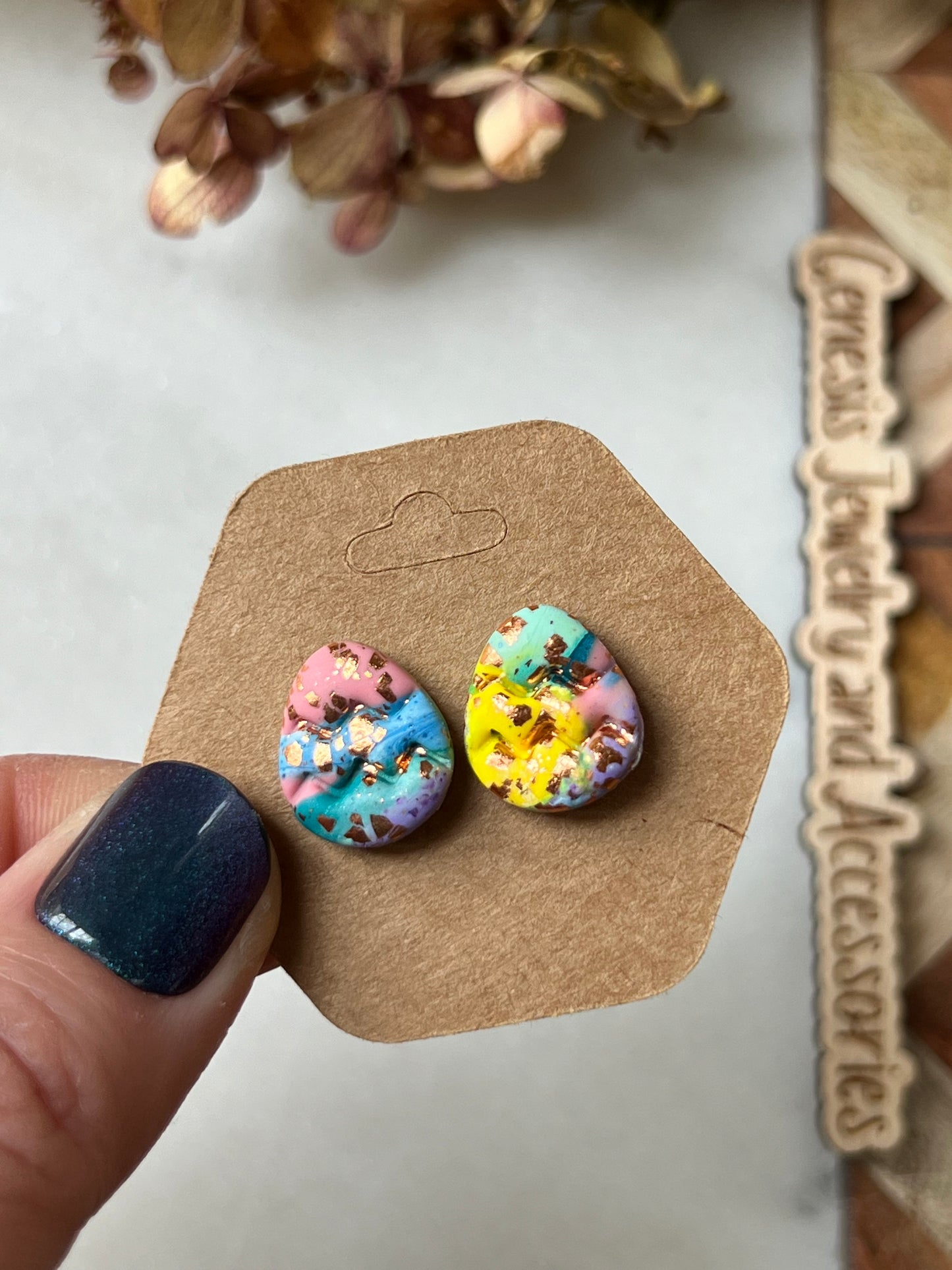 Clay Egg Studs