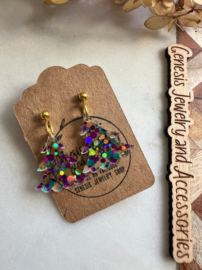 Christmas Trees - Stud Back Dangles