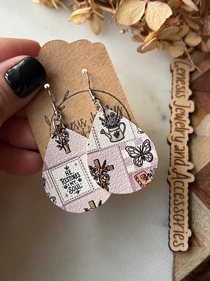 Bible Themed Dangle - Faux Leather