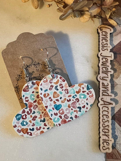 Hearts with Leopard Print