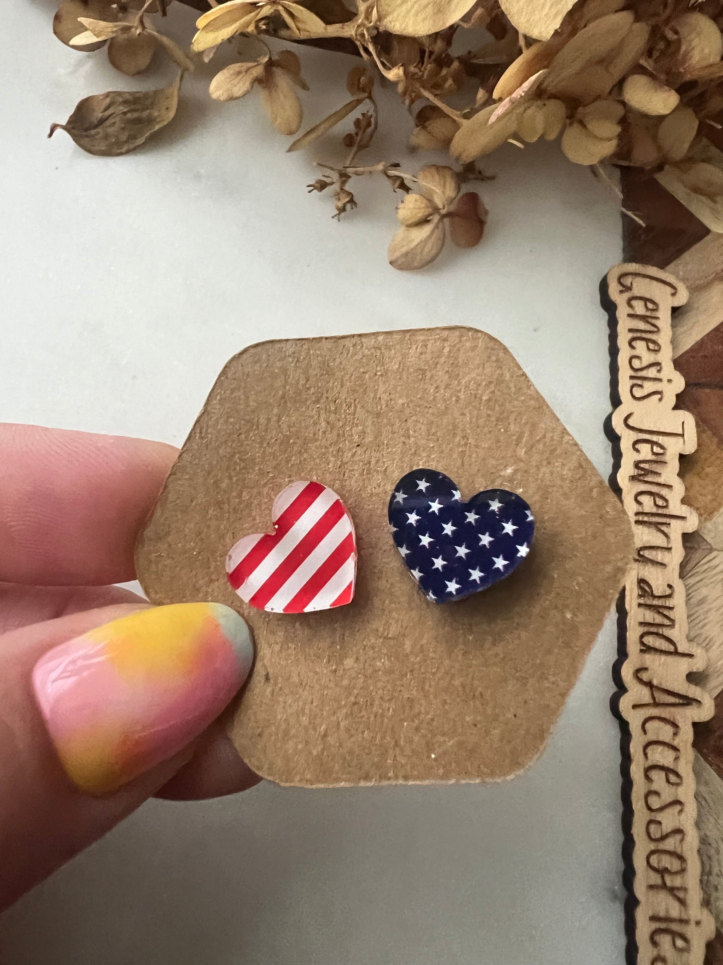 Red, White, and Blue Studs