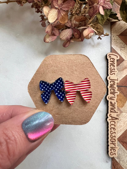 Red, White, and Blue Studs