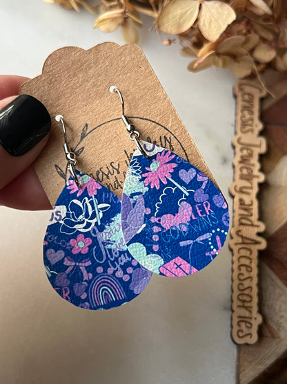 Bible Themed Dangle - Faux Leather