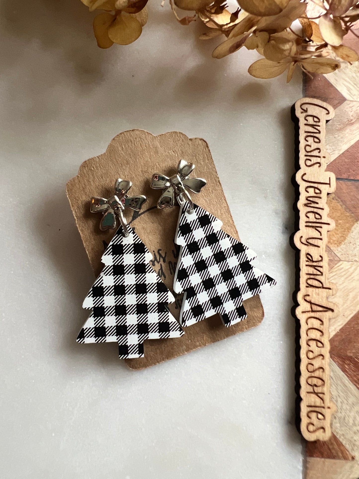 Christmas Trees - Stud Back Dangles